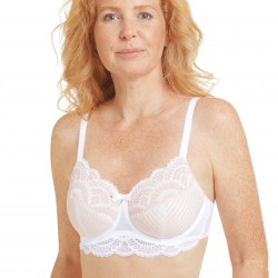 Elegancki biały gorset...