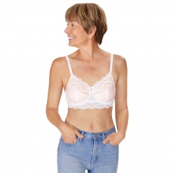 Elegancki biały gorset protetyczny dla amazonek Amoena Karolina wb