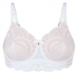 Elegancki biały gorset protetyczny dla amazonek Amoena Karolina wb