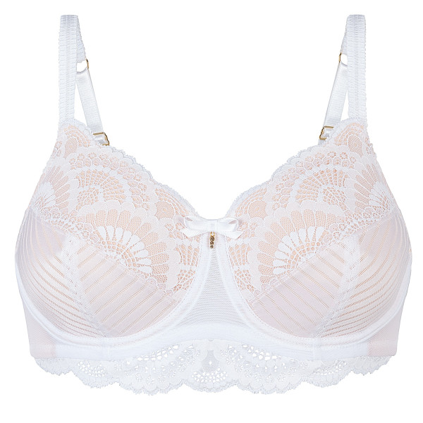 Elegancki biały gorset protetyczny dla amazonek Amoena Karolina wb