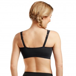 Biustonosz pooperacyjny uciskowy na zamek Carefix Anna czarny