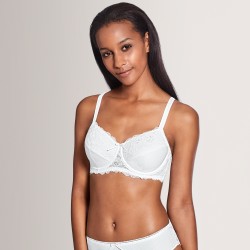 Biustonosz do protez piersi na fiszbinach biały Amoena Amanda WB