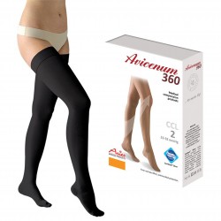 Pończochy uciskowe na żylaki CCL2 Aries Avicenum 360 DEN czarne