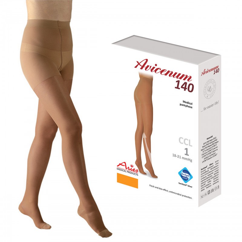 Rajstopy kompresyjne 1 go stopnia Aries Avicenum 140 DEN