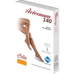 Podkolanówki 1 klasa kompresji Aries Avicenum 140 DEN czarne