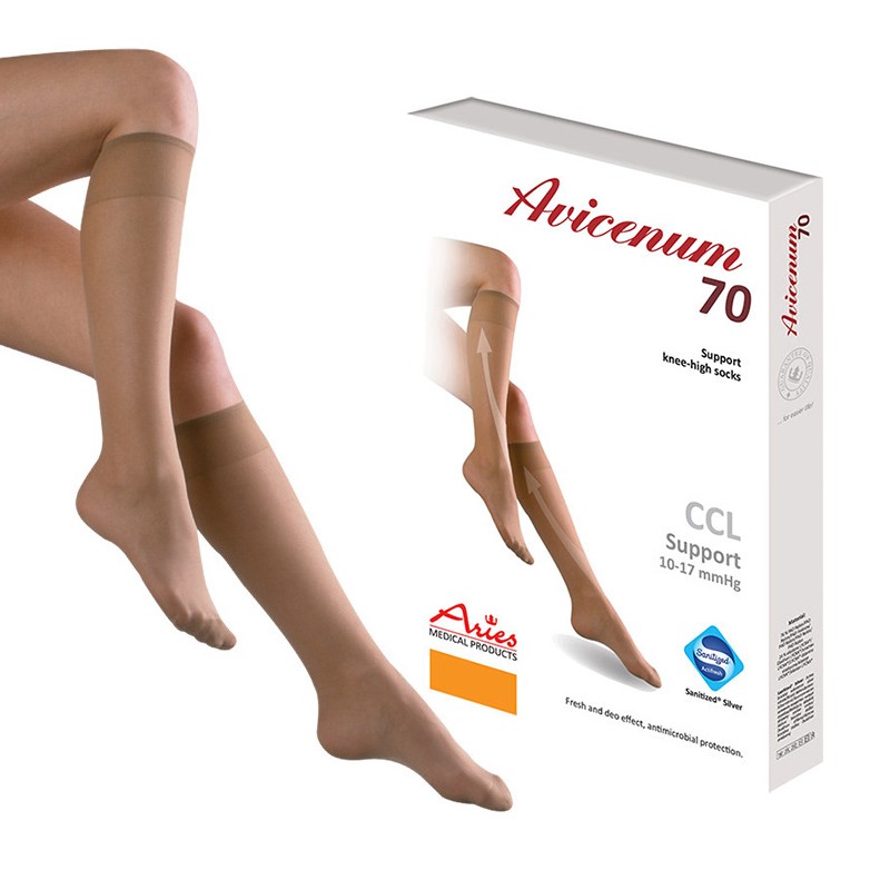 Podkolanówki uciskowe Aries Avicenum 70 DEN