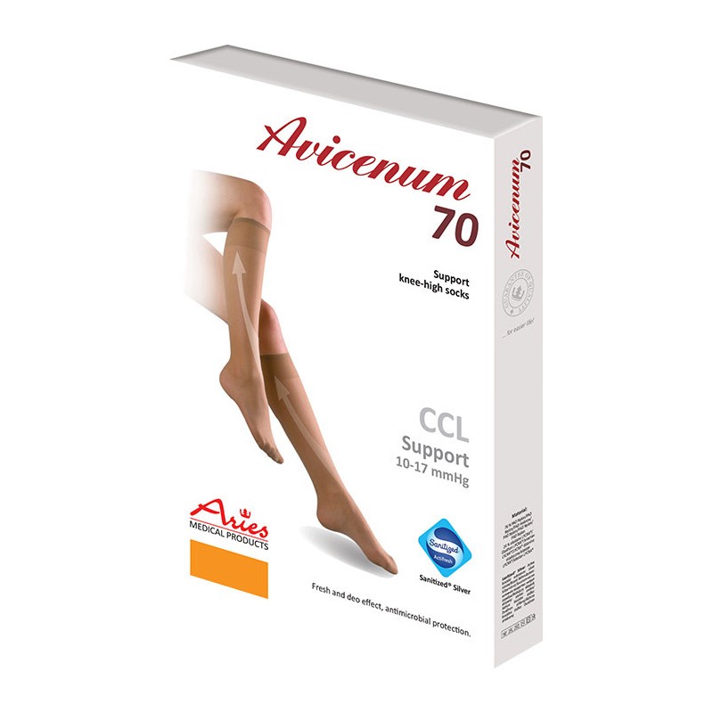 Podkolanówki uciskowe Aries Avicenum 70 DEN