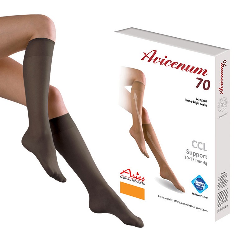 Podkolanówki przeciwżylakowe profilaktyczne Aries Avicenum 70 DEN