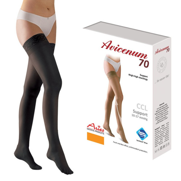 Pończochy uciskowe na żylaki profilaktyczne Aries Avicenum 70 DEN