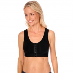 Biustonosz pooperacyjny uciskowy czarny Amoena Sarah SB 0779