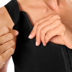 Biustonosz pooperacyjny uciskowy czarny Amoena Sarah SB 0779