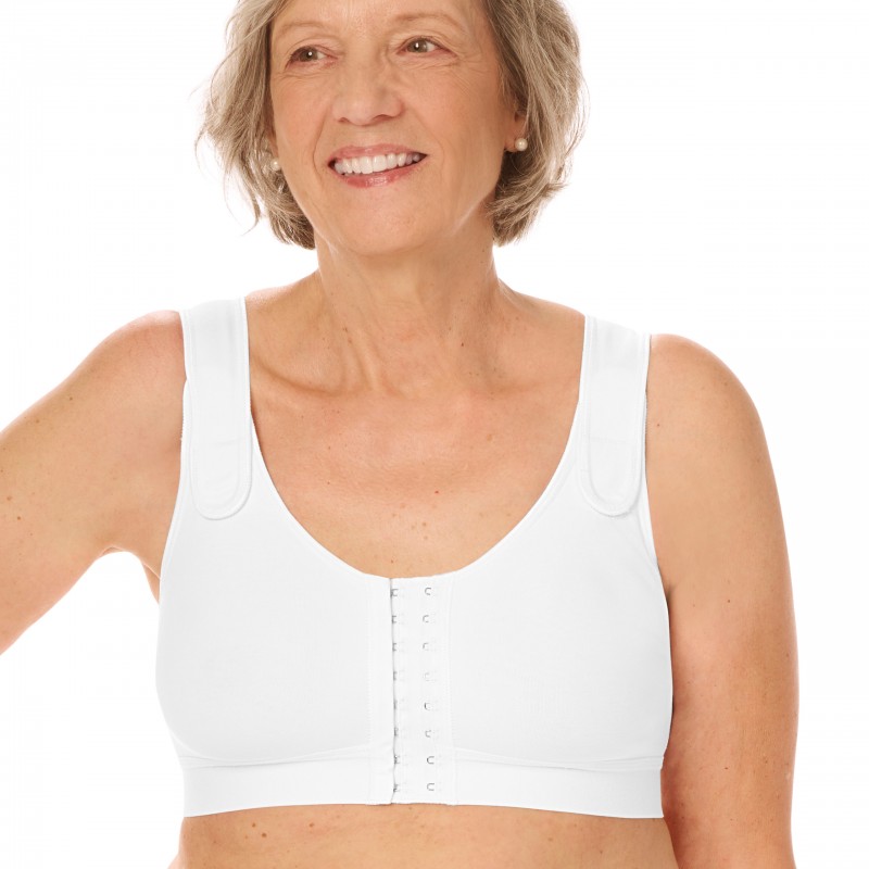 Biustonosz pooperacyjny kompresujący biały Amoena Sarah 0778
