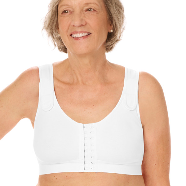 Biustonosz pooperacyjny kompresujący biały Amoena Sarah 0778