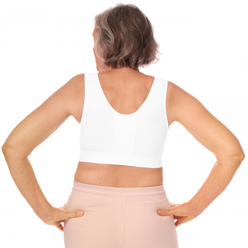 Biustonosz pooperacyjny kompresujący biały Amoena Sarah 0778