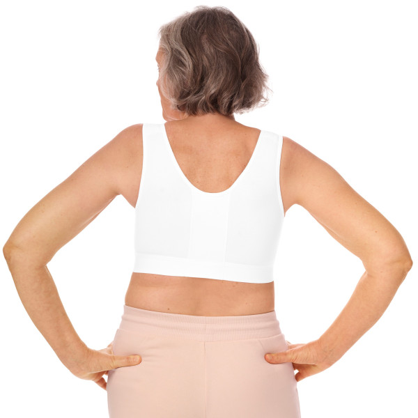 Biustonosz pooperacyjny kompresujący biały Amoena Sarah 0778