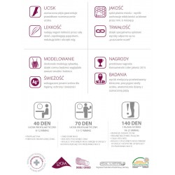 Rajstopy ucisk profilaktyczny na żylaki Veera safari 70 DEN