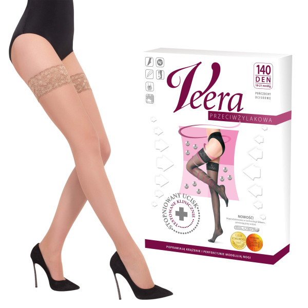 Pończochy Przeciwżylakowe Veera 140 den Solei I Klasa Ucisku