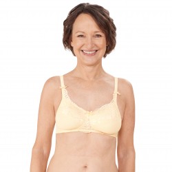 Miękki biustonosz protetyczny bez fiszbin wanilia Amoena Mariella SB 44835