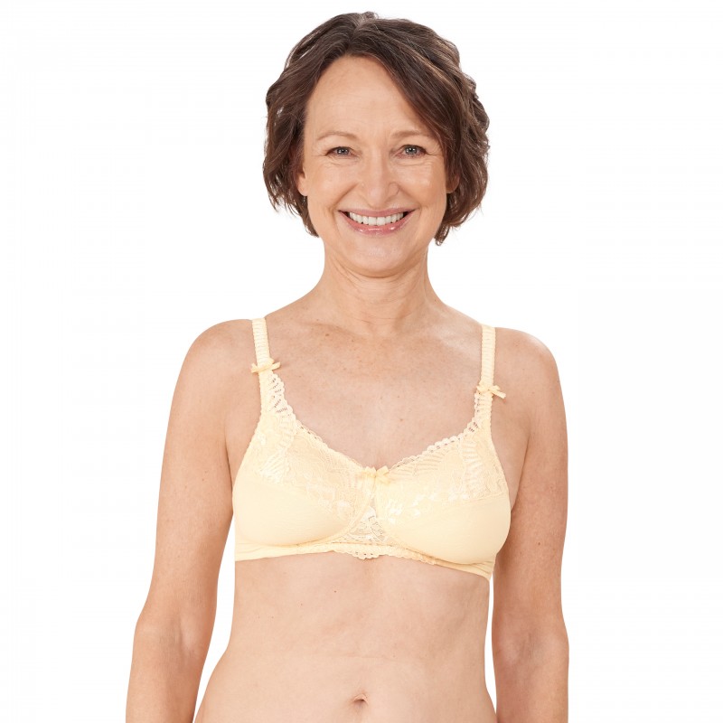 Miękki biustonosz protetyczny bez fiszbin wanilia Amoena Mariella SB 44835