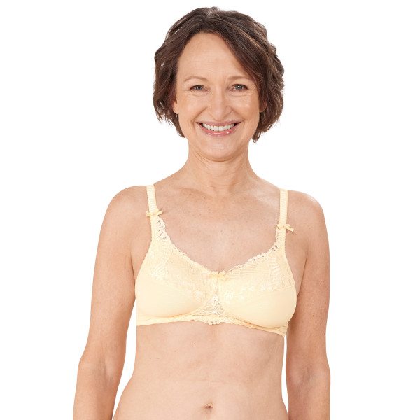 Miękki biustonosz protetyczny bez fiszbin wanilia Amoena Mariella SB 44835