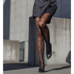 Rajstopy profilaktyczne Veera Fashion 70 DEN w serduszka