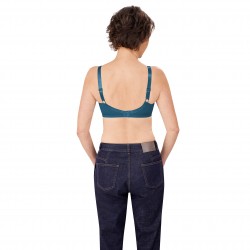 Biustonosz protetyczny dla amazonek bez fiszbin turkus Amoena Nancy SB 44882