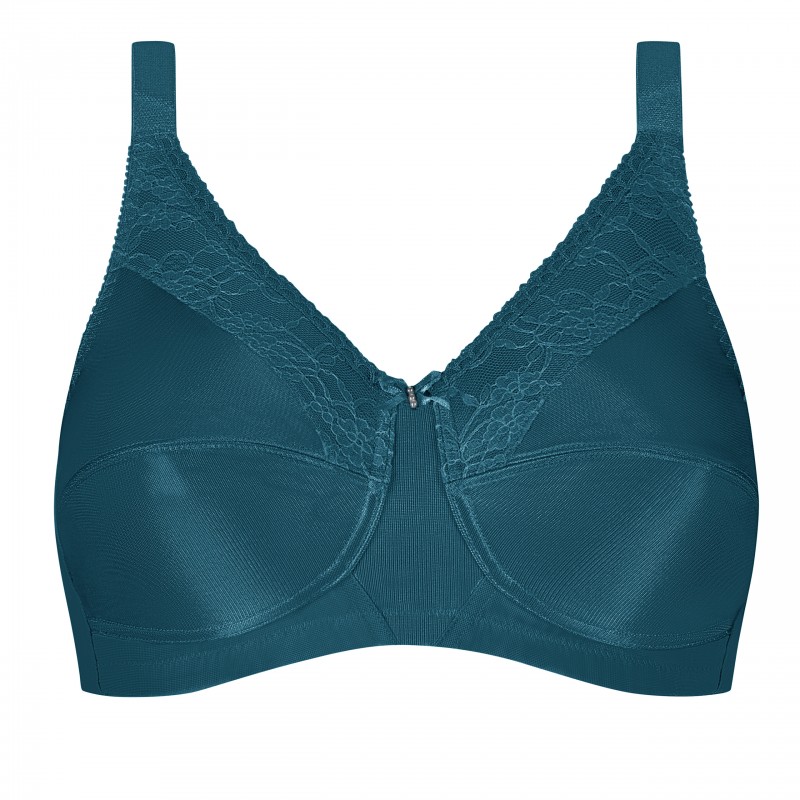 Biustonosz protetyczny dla amazonek bez fiszbin turkus Amoena Nancy SB 44882