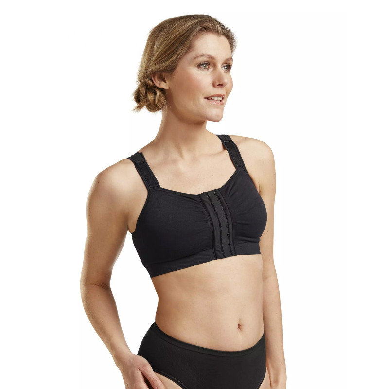 Biustonosz pooperacyjny kompresyjny Carefix Mary czarny