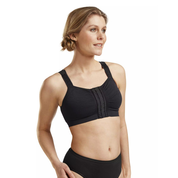 Biustonosz pooperacyjny kompresyjny Carefix Mary czarny