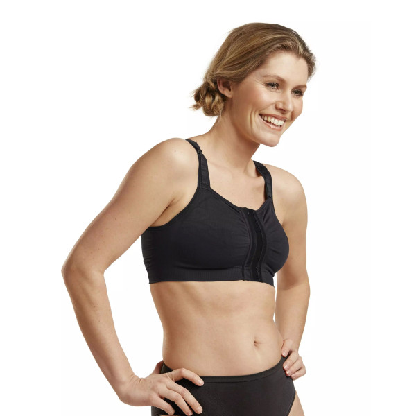Biustonosz pooperacyjny kompresyjny Carefix Mary czarny
