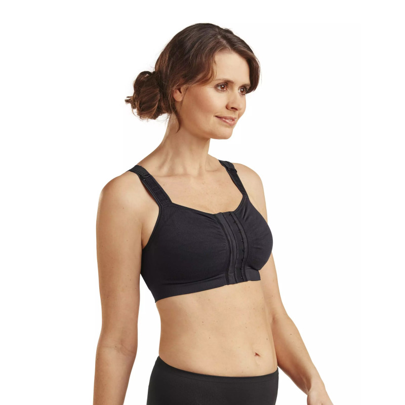 Biustonosz pooperacyjny kompresyjny Carefix Mary czarny