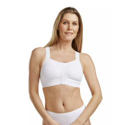 Biustonosz pooperacyjny z kieszonką Carefix Mary biały