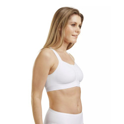 Biustonosz pooperacyjny z kieszonką Carefix Mary biały