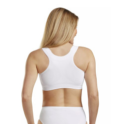 Biustonosz pooperacyjny z kieszonką Carefix Mary biały