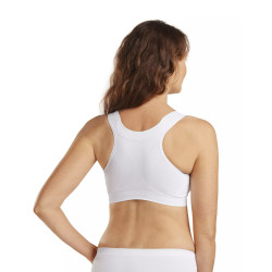 Biustonosz pooperacyjny z kieszonką Carefix Mary biały