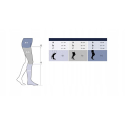 SIGVARIS Podkolanówki Style Semitransparent (Magic) CCL2 Standard Plus