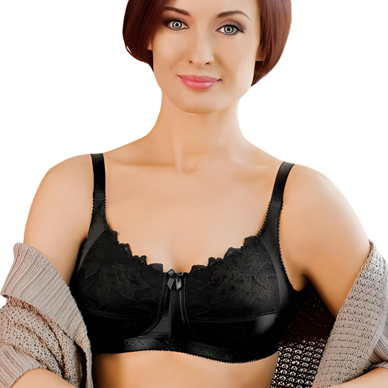 Biustonosz dla kobiet po mastektomii miękki z kieszonkami Afma 71-2