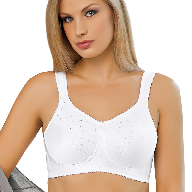 Biustonosz usztywniany bez fiszbin dla amazonek z kieszonkami Afma 12