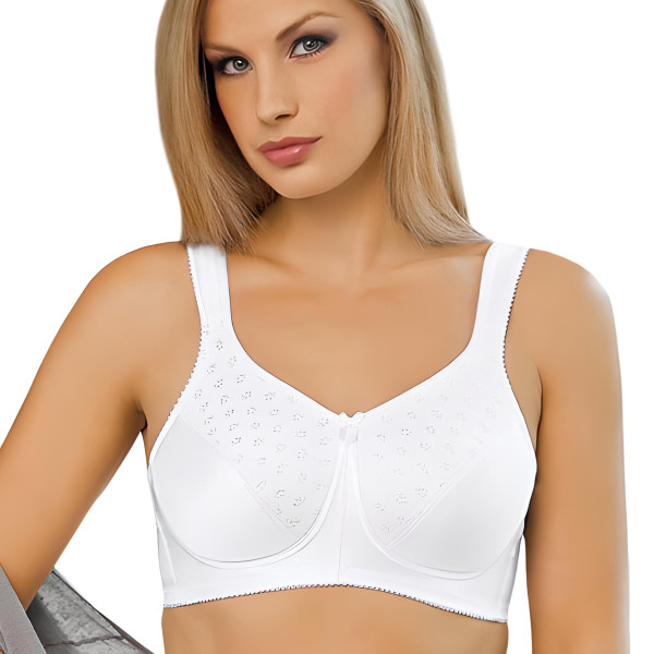 Biustonosz usztywniany bez fiszbin dla amazonek z kieszonkami Afma 12