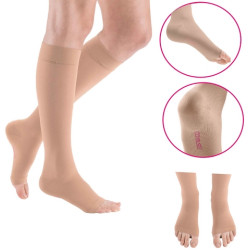 Podkolanówki Na Żylaki 1 Klasy Kompresi Mediven Elegance Kaszmir Otwarte Normal