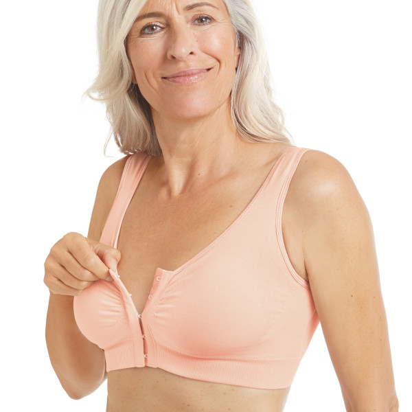 Biustonosz bambusowy miękki zapinany z przodu Amoena Clara SB 44743