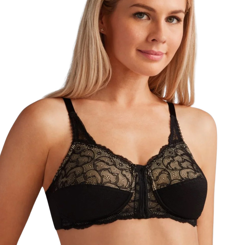 Biustonosz zapinany z przodu koronkowy Amoena Ellen SB 44245