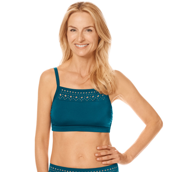 Top bikini kąpielowy na plażę bez fiszbin Amoena Crete 71684