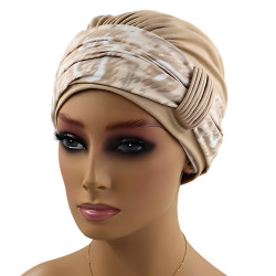 Turban na głowę bambusowy z pętelką po chemioterapii Nathalie