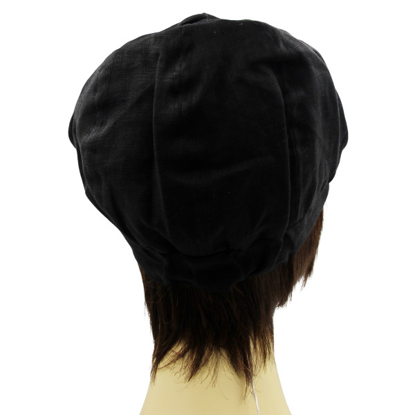 Czapka z daszkiem po chemioterapii przewiewna kapelusz letni lniany