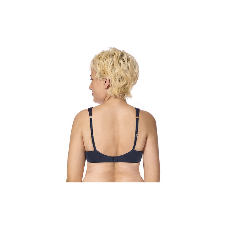 Biustonosz po mastektomii z fiszbinami Amoena Kyra granat WB