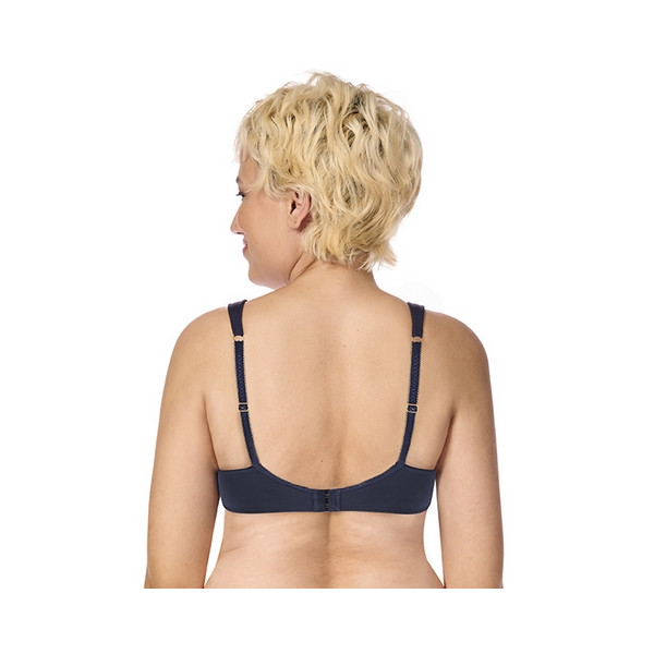 Biustonosz po mastektomii z fiszbinami Amoena Kyra granat WB