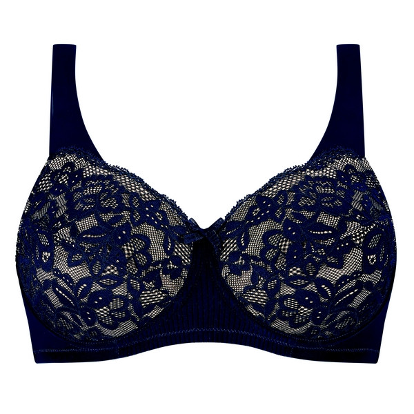 Biustonosz po mastektomii z fiszbinami Amoena Kyra granat WB